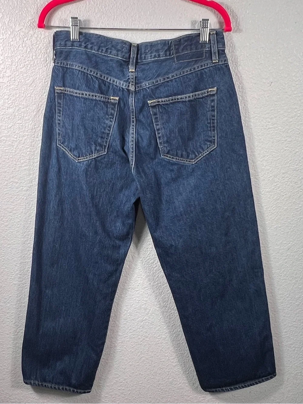 AMO - BILLIE JEANS Cropped Straight Leg Sz 27 Cotton in Stunner
